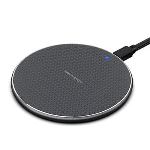 Wholesale High Power 110 KHZ Round Wireless Charger Desktop Aluminum Alloy from china suppliers