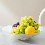 Extra Large Clear Glass Fruit Bowl Centerpiece 30cm Bowls And Plates Machine