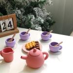 Latest Kids Toys BPA Free Food Grade 17pcs Set Silicone Cup Spoon Coast Dessert