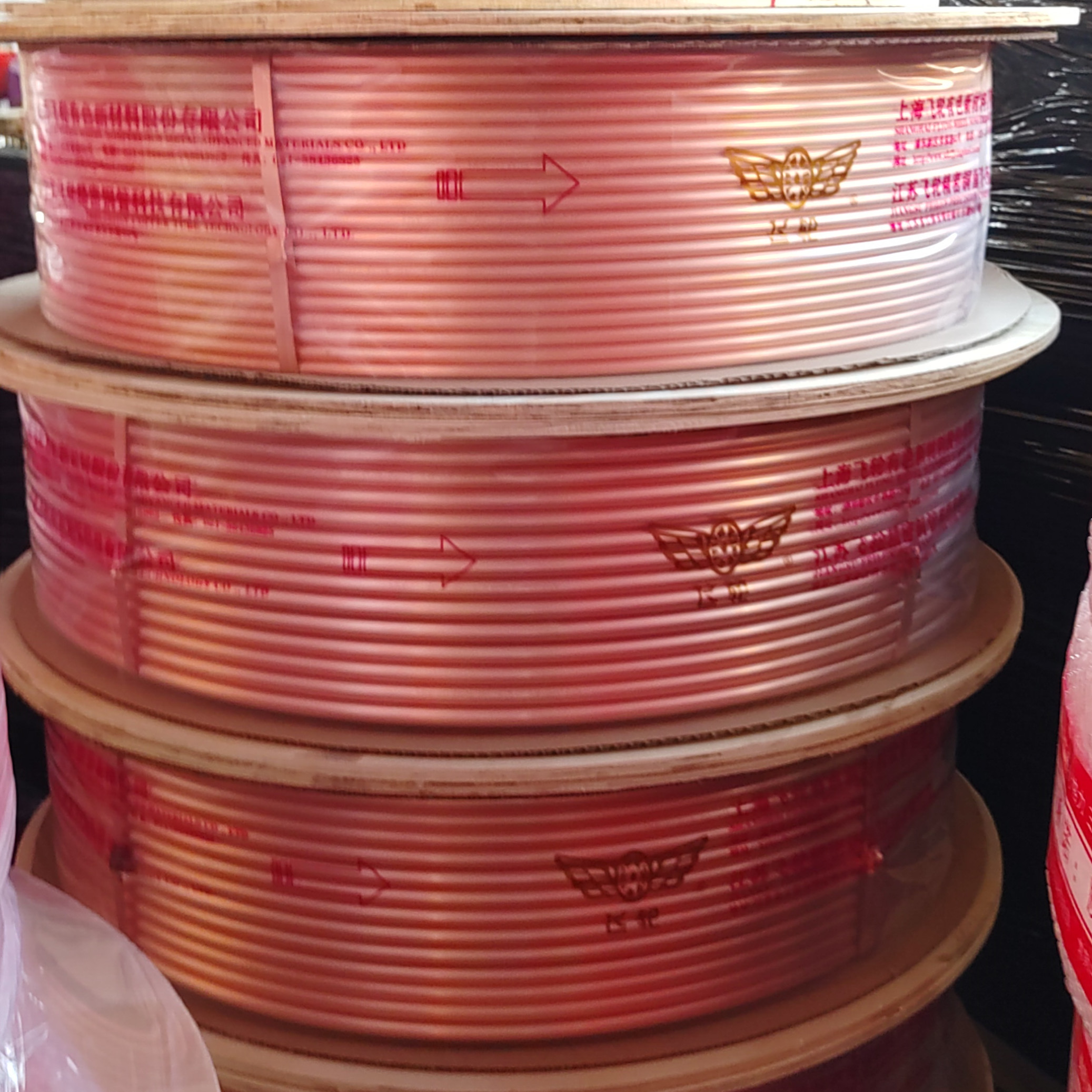 Copper Tube Pure 99,9% JIS H3300 OD 1 1/4 x thk 2 mm Pancake Coil Air Conditioner Copper Pipe