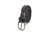 Lady Braided Woven Thin Leather Belt For Jeans Skinny Vintage BRACHI