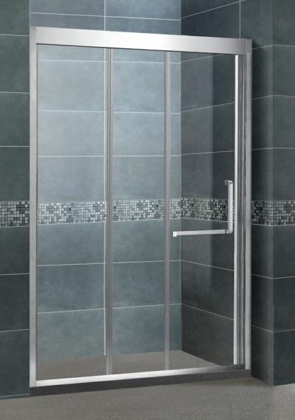 Inline Stainless Steel Glass Shower Screens Two Sliding Door 8 MM CE / SGCC
