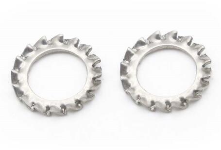 DIN6798J Serrated Lock Steel Flat Washers Internal Teeth Stainless Steel
