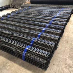 Wholesale 12.7*12.7mm 25.4*25.4mm MESH SIZE Biaxial Geogrid for Highway Pavement Reinforcement from china suppliers