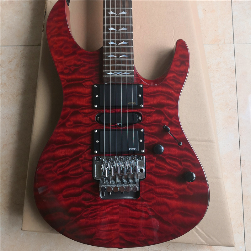 High quality Customized 6 string electric guitar color is optional cedar body rosewood fingerboard basswood back side