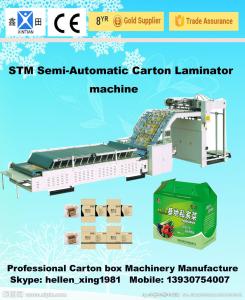 Wholesale Recycled Cardboard Semi Automatic Paper Folding Machine And Carton Gluing Machine from china suppliers
