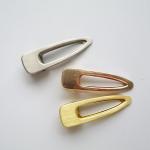 gold barrette hair clip for adults Korea Geometry Metal Spring Personalized