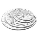 15 inch perforated round aluminum pizza pan punched pizza tray baking tray for