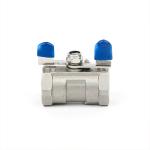 1PC Ball Valve Butterfly Type in 304/316 Stainless Steel with Thread Connection