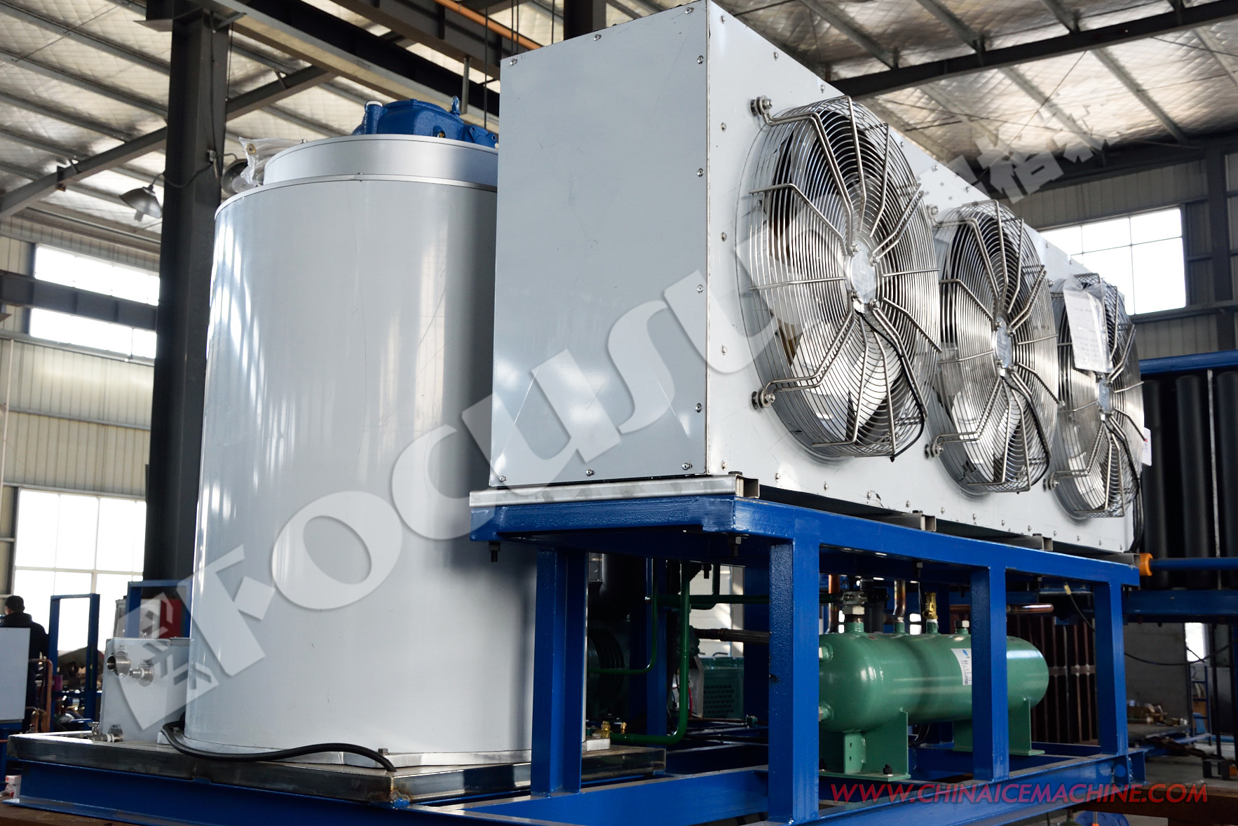 5T Flake Ice Machine for Seafood Cooling Provided Video Inspection Ice Storage 0.5T-30T