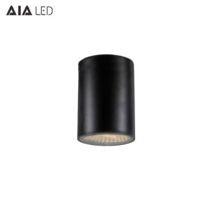 Wholesale Outdoor cylinder IP65 waterproof black 12W COB LED downlight&amp;LED down light for bathroom from china suppliers