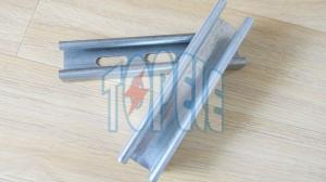 Wholesale Plain channel41x25mm, 41x35mm Pre-galvanized Perforated Plain / Slotted Strut Channel Steel Unistrut Channel from china suppliers