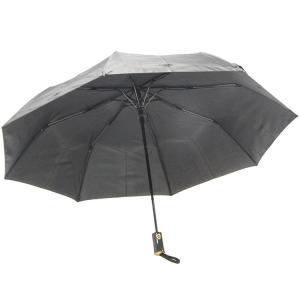Wholesale 8mm Metal Shaft 3 Folding Umbrella Black Color Windproof Automatic Open Close from china suppliers