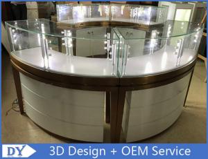 Wholesale High End Stainless Steel Gold Jewellery Showroom Display With Led Light from china suppliers