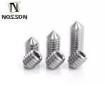 Pan Head Polished 304 Stainless Steel Set Screw DIN916 Hex Headless Screw with