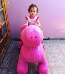 Hansel hot selling stuffed battery animal kids electric rides on animal