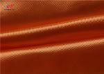 Orange 100% Polyester Tricot Knit Fabric Warp Dazzle Fabric For Sportswear