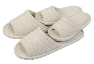 Wholesale white waffle spa slippers from china suppliers