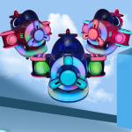 Amusement park coin pusher kids rides game machine happy airplane rocking car