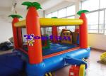 Cartoon Themed Commercial Bounce Houses With Net Door and Slide