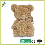 10.5"X 7" Shaggy Brown Plush Teddy Bear For Valentine Gift