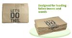 White Or Brown Lawn Paper Bags Custom Logo For Courtyard Garbage