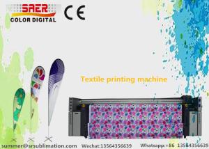 Wholesale Dual CMYK Digital Flag Fabric / Bed Sheets Dye Textile Printing Machine 1800DPI from china suppliers