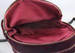 Velvet Casual Lightweight Nylon Backpack , Flannel Ladies Mini Backpack With