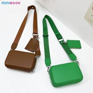 Wholesale Custom Logo Men's Leather Sling Bag PU Leather Square Box Shape Purses Stylish Design from china suppliers