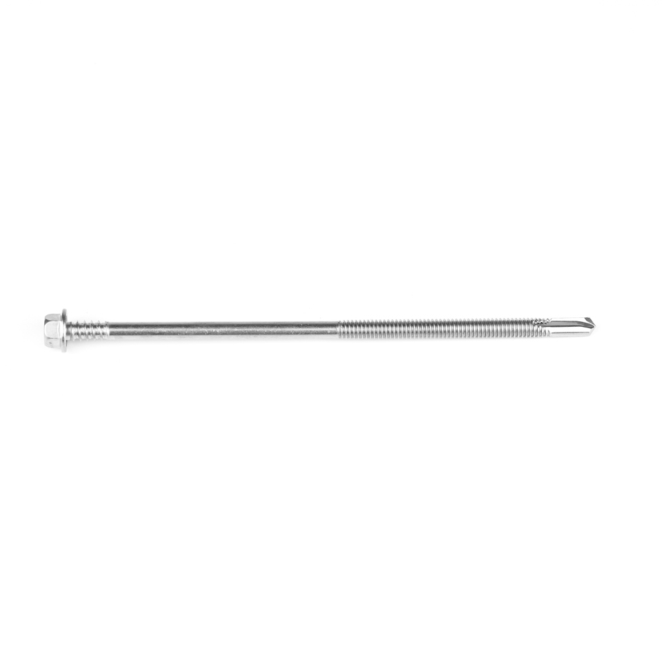 Double Thread 5.5x138 Stainless Steel Sus 410 Self Drilling Screw for Wood Structure