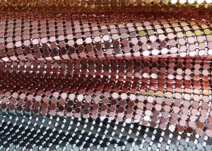 Wholesale Fashion Brass / Aluminum Alloy Metallic Mesh Fabric Colth Sequin Fabric from china suppliers