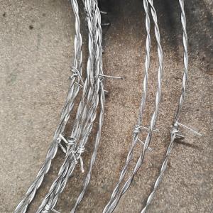 Wholesale Hot Dip Galvanizing Barbed Wire Roll 400 Meters 350kgf Tensile Strength from china suppliers