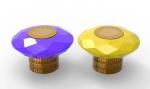 Hanging Plating Zinc Alloy Zamak Perfume Caps For Eco Friendly Packaging