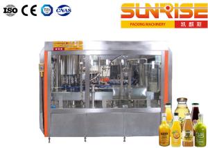 Wholesale 3 In 1 Hot Juice Filling Machine , Automatic Glass Bottle Filling Machine from china suppliers