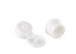 White Round Shape Flip Spout Cap High Strength Long Life Span