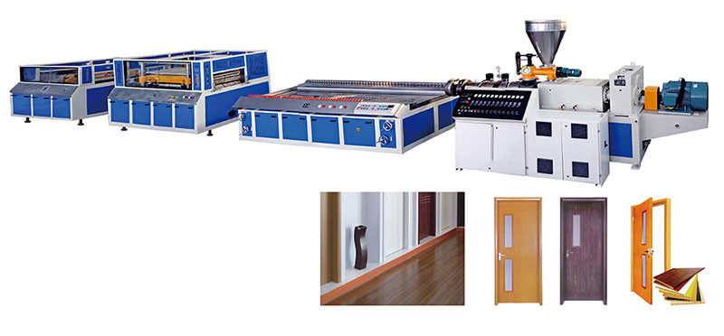 132kw 600kg/H Pvc Ceiling Panel Extrusion Line PVC Floor Plastic Tile Production Line