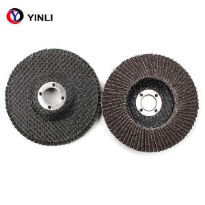 Wholesale 115mm Aluminum Flap Disc Abrasive Tools Brown Sand For Wood from china suppliers