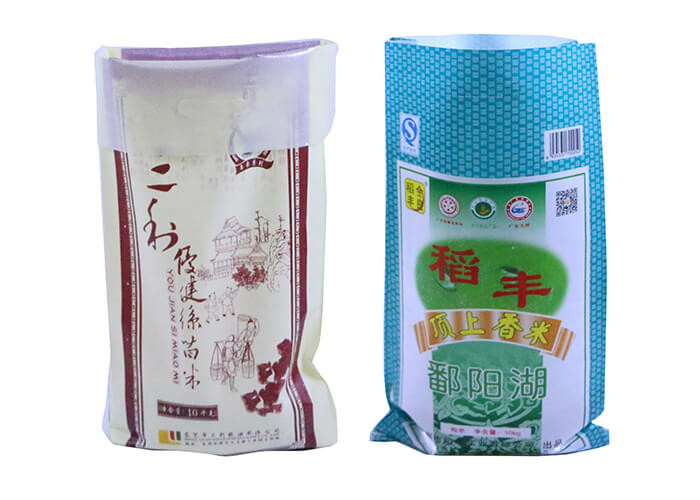 Transparent 10Kg Rice Packing Bag 20Kg PP Woven Bag Square Bottom