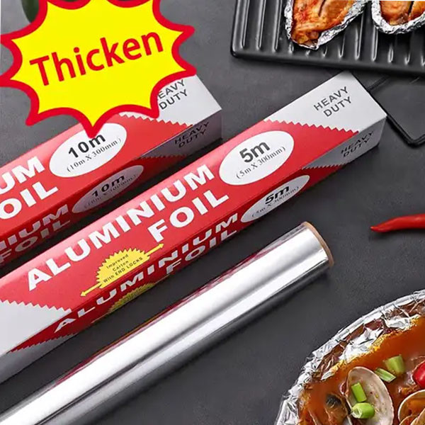 Household Foil Aluminum Heavy Duty Food Grade Paper In Roll Aluminum Foil