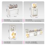 Cosmetic Retail Store Shelf White Wood Facial Mask Back Cabinet For Trendy Shop