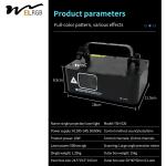 500mw Disco Laser Light Indoor Work Light IP33 Dj Laser Light Projector