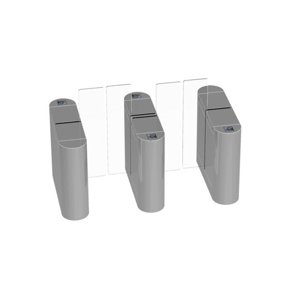 Double Lane IP54 1.5m Flap sliding Barrier Turnstile AC220V