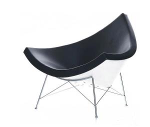 Wholesale Hot sale scandinavia design fiberglass leather coconut chair reception chairs from china suppliers