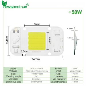 Wholesale Driverless AC COB Led Chip 50w Size 40mm For DIY Floodlight Grow Light from china suppliers