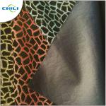 Flocked Glitter Leather Fabric 1.0mm Thickness 54/55" Width Abrasion Resistant