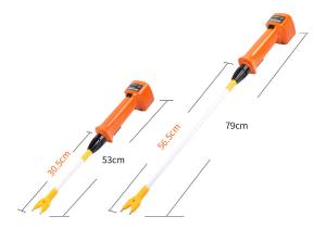 Wholesale Orange Electric Rechargeable Cattle Prods 79cm Effective 1.0kg With Charger from china suppliers