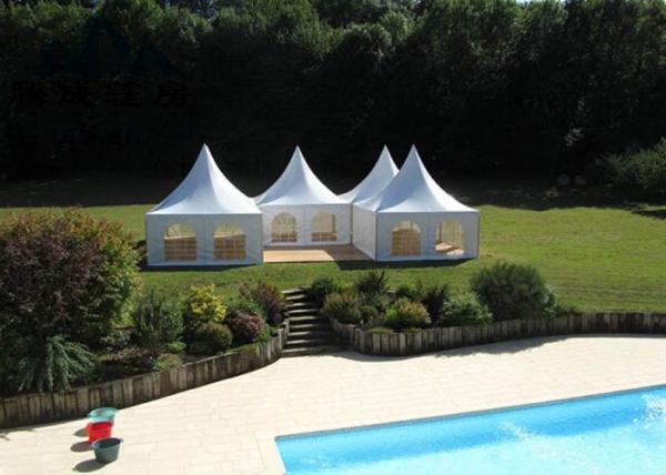 Quality German High Peak Party Canopy Tent , 5x5M Small Tents For Outside Events for sale