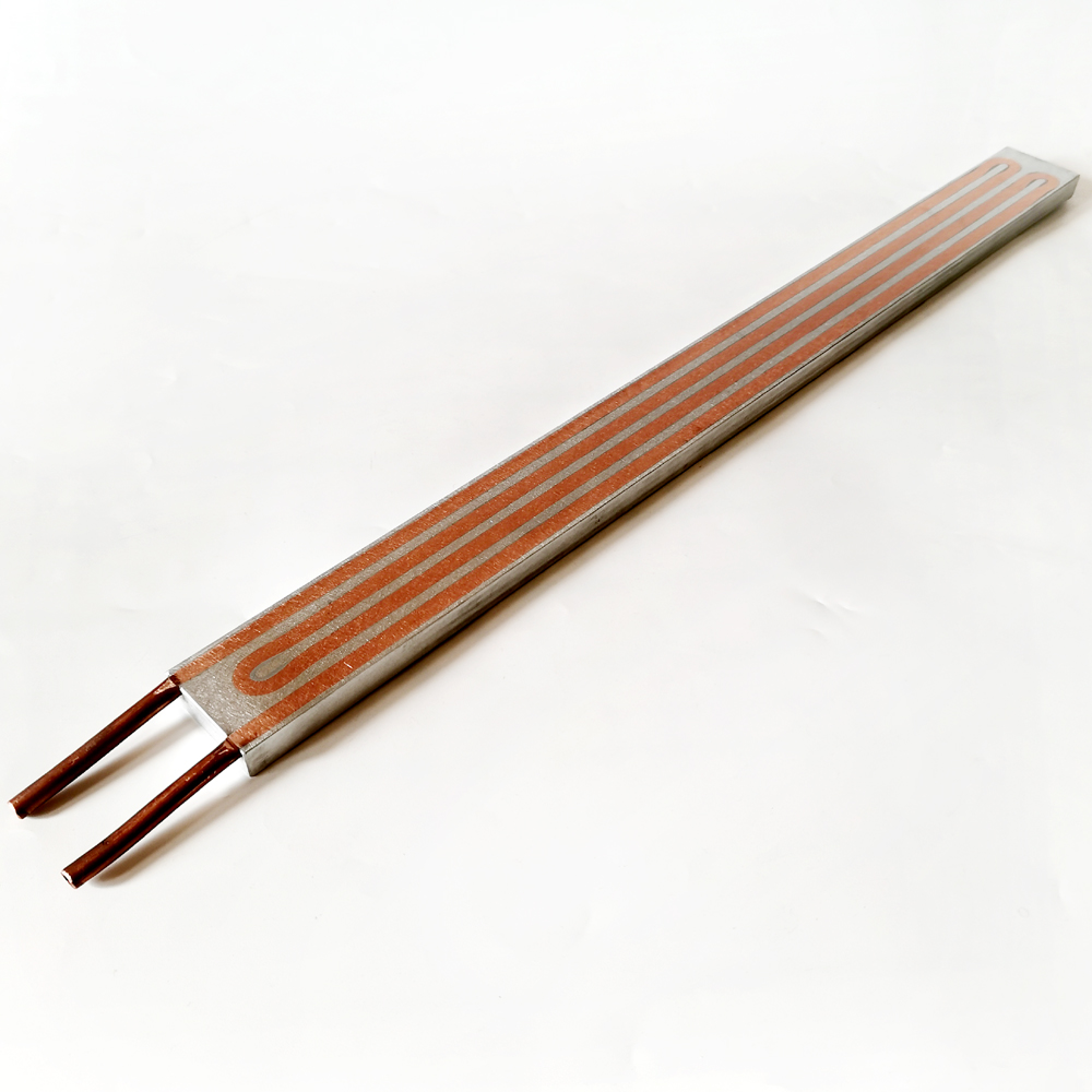 40x480x12mm Radiator Heat Sink Cold Plate With Embedded Cooper Tubes