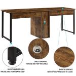 MDF Desktop Home Office 2 Person Workstation Desk 68.35lbs Weight