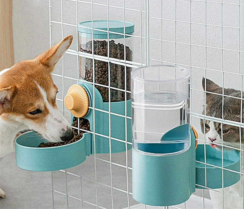 PP Material Cat Hanging Water Fountain Pet Feeder Bowls 350g